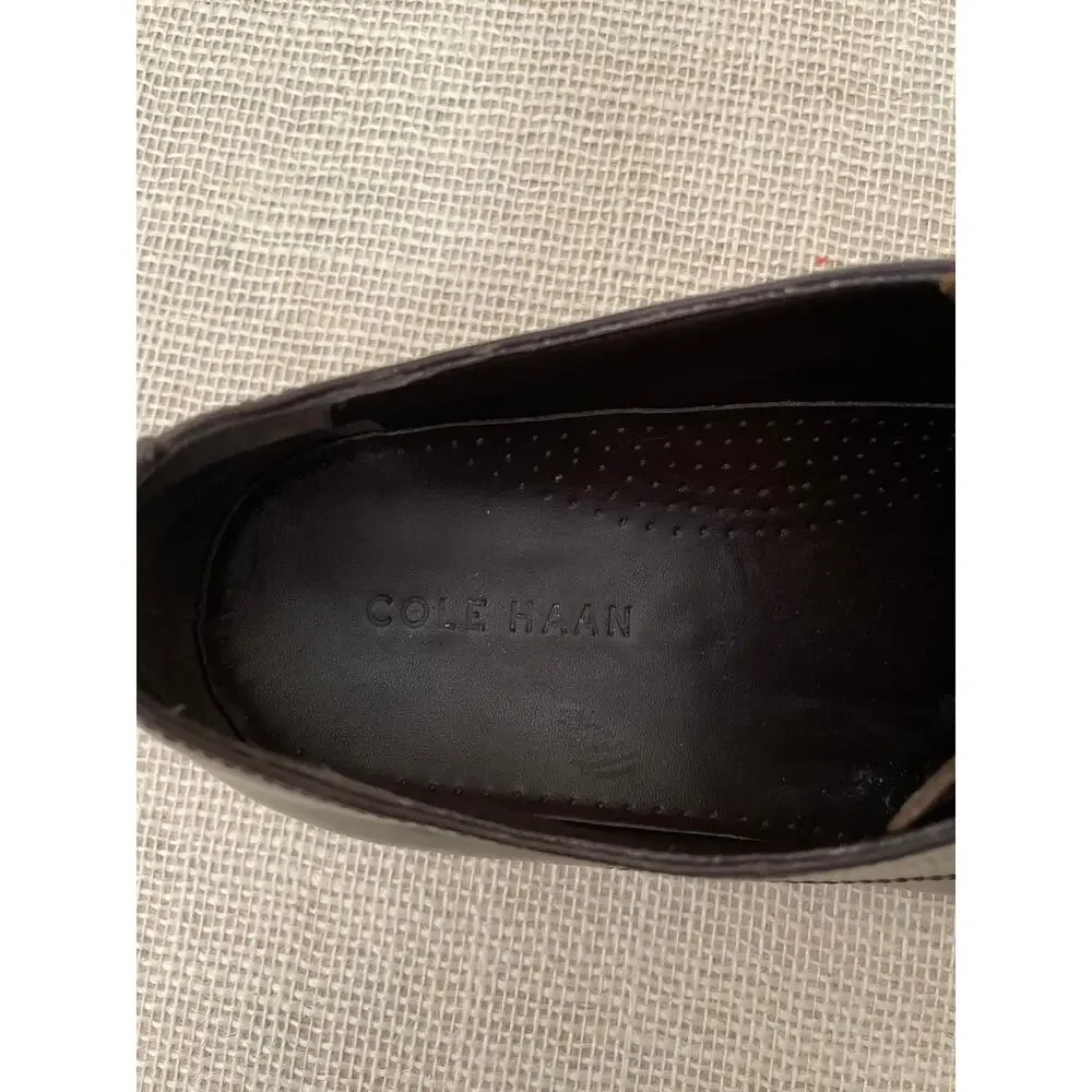 Cole Haan C28880 Fitzgerald Mens Size 10.5 M Brown Leather Plain Toe‎ Oxford